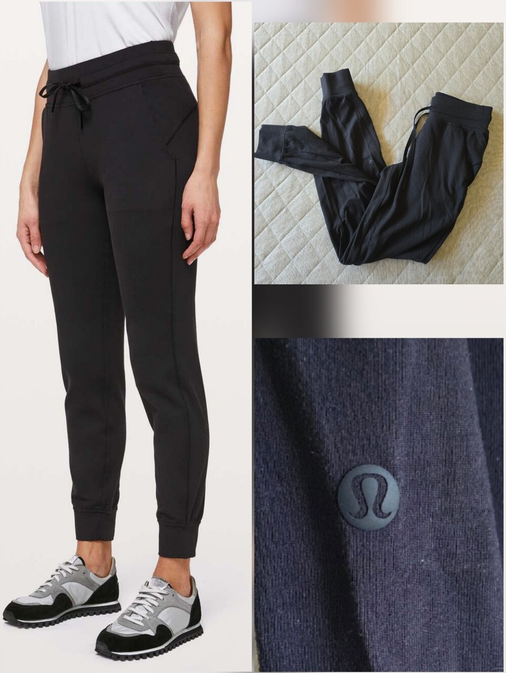 Lululemon Ready to‎ Rulu Black Jogger Pants Size 2 Inseam 29"